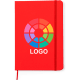Bloc notas publicitario en polipiel reciclada y cierre elastico 14,7 x 21 cm rojo