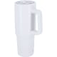 Jarra térmica personalizada acero reciclado con boquilla plegable (870 ml) blanco