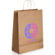 Bolsa de papel kraft personalizada de 24 x 31 cm natural