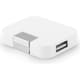 Hub USB 4 puertos blanco