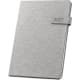 Agenda semana vista 2027 de RPET con funda 17.5 x 24.5 cm gris claro
