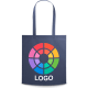 Bolsa feria personalizada de non woven asas largas 80 g/m² azul