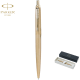 Bolígrafo Jotter XL monochrome de gel acero inox con estuche negro