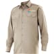 Camisa de manga larga con galoneras de hombre Velilla 104 beige