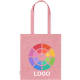 Bolsa eco personalizada de algodón reciclado grs de colores pastel 140g/m2 rojo