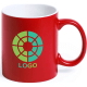 Taza de cerámica ideal para marcaje a láser por 1 cara (350 ml) rojo