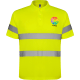 Polo técnico manga corta de alta visibilidad Polaris Roly amarillo fluor