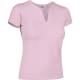 Camiseta manga corta cuello lagrima de mujer cancun Valento 200 rosa pastel
