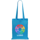Bolsa de tela de algodón personalizada alta calidad 140 g/m² azul claro