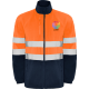 Chaqueta estilo polar de alta visibilidad Altair Roly azul marino/naranja fluor