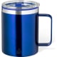 Taza térmica de acero inox reciclado con doble pared de (400ml) azul