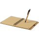 Libreta ecológica publicitaria de bambú y boli a juego 17x21,5 cm