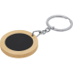 Llavero combinado en bambú y metal personalizado