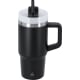Taza térmica acero inox reciclado con tapa y pajita (450 ml) negro
