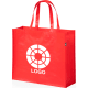 Bolsa de compra ecológica de plástico personalizada 105 g/m² rojo