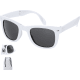 Gafas de sol plegables con funda de poliéster uv400  blanco
