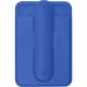 Soporte magnético de silicona con tarjetero plegable azul