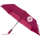 Paraguas plegable auto. y mango de EVA burdeos