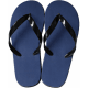 Chanclas personalizadas en goma EVA bicapa con suela de aspas azul marino/negro