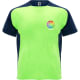 Camiseta técnica de manga corta ranglán de niño Bugatti Roly 140 verde fluor/marino