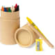 Estuche 13 piezas con 6 ceras de colores 6 lápices y sacapuntas