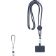Lanyard de poliéster para smartphone con mosquetón metálico
