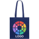 Bolsa de tela personalizada de algodón resistente 240g/m2 azul marino