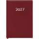 Agenda día página 2027 de polipiel 15 x 21 cm rojo