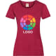 Camiseta manga corta de mujer valueweight t Fruit Of The Loom 165 rojo jaspeado