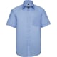 Camisa manga corta (no necesita planchado) de hombre Russell 120 azul claro