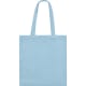 Bolsa publicitaria de poliéster tipo pana y asas reforzadas 260 g/m² azul claro