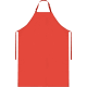 Delantal impermeable de poliéster/PVC personalizado Leroix rojo