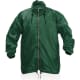 Impermeable de poliester con capucha Garu verde
