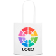 Bolsa feria personalizada de non woven asas largas 80 g/m² blanco