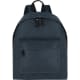 Mochila jaspeado en RPET 600D bolsillo frontal con cremallera azul marino