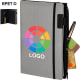 Bloc notas A5 personalizado con funda RPET y bolsillo con cierre 15.5 x 22.1 cm