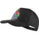 Gorra personalizada 5 paneles 100% algodón peinado negro