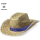 Sombrero de paja personalizable alrededor de la cinta