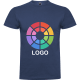 Camiseta manga corta personalizada de algodón Braco Roly 180 azul denim