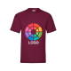 Camiseta manga corta value weight Fruit Of The Loom 165 burdeos