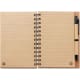 Cuaderno ecológico de bambú con bolígrafo a juego 13x18 cm