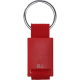 Llavero ABS reciclado con cinta de poliéster a juego personalizado rojo