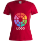 Camiseta de algodón entallada de mujer WCS180 Keya 180 rojo