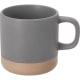 Taza personalizada cerámica con acabado mate y base sin esmaltar (350 ml) gris