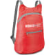 Mochila plegable personalizada de poliéster y bolsillo central