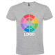 Camiseta manga corta básica publicitaria  Atomic Roly 150 gris vigore