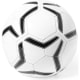 Balón publicitario de fútbol bicolor en polipiel tamaño 5 blanco
