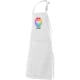 Delantal de cocina con peto y hebilla regulable Trepat Velilla blanco