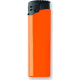 Mechero de botón personalizado con cabezal negro naranja