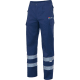 Pantalón multibolsillos con cintas reflectantes Velilla azul marino